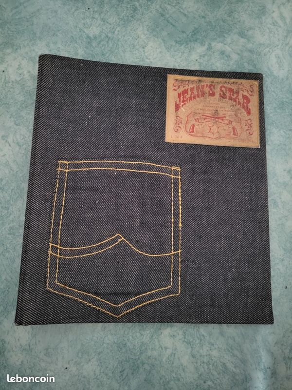 Classeur Vintage Jean-Pierre Papin - Rouge Et Noir, Made In France