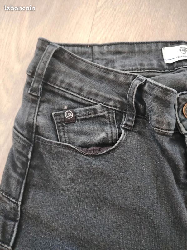 Jean Le Temps des Cerises Pulp High Slim29US 38-40 noir gris push up #4 (image 13)