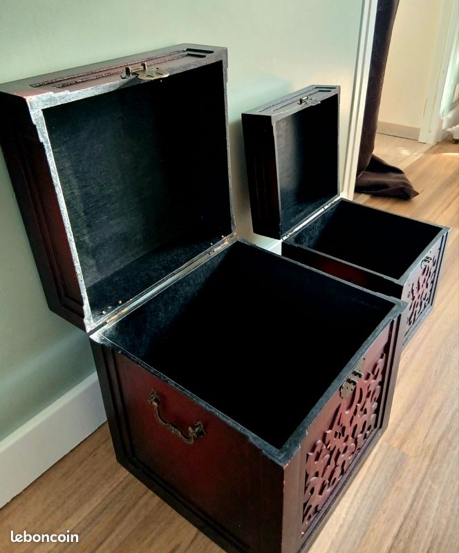 Boîtes de rangement en bois style chinois (image 6)
