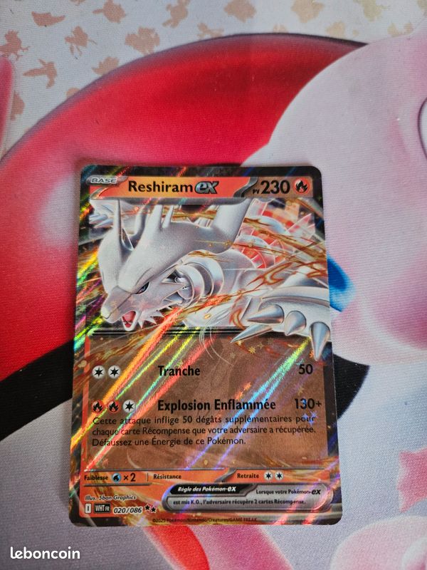 Reshiram EX carte Pokémon (image 1)