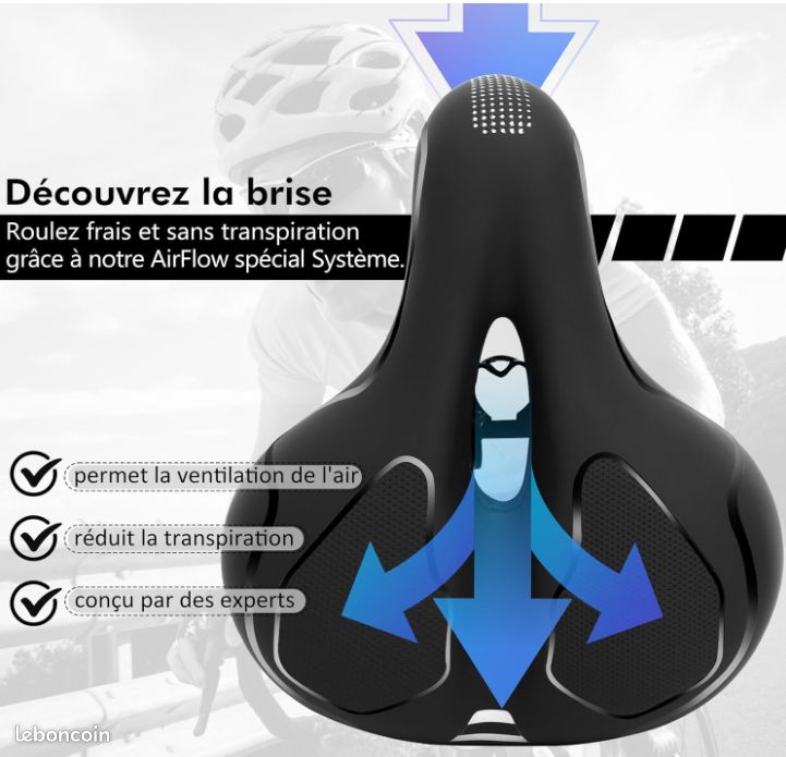 Siège de vélo en mousse à mémoire de forme
