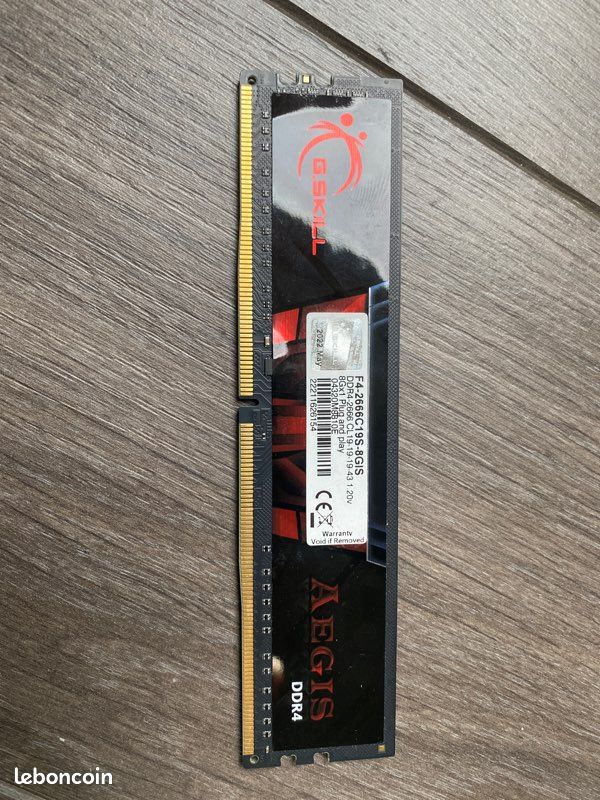 Ram Gskill Aegis 8go 2666mhz (image 1)