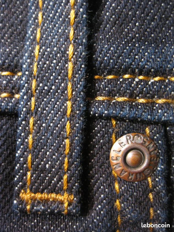 JEANS BLEU DENIM BRUT NEUF W 33 L 32 (US) marque WRANGLER (image 8)