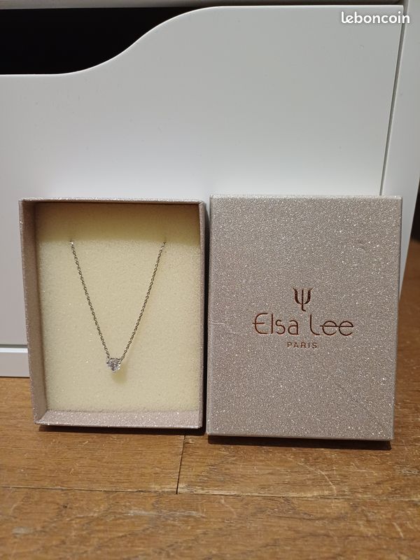 Collier Pendentif Étoile Argent Massif – Aventurine Et Zirconiums – Solitaire