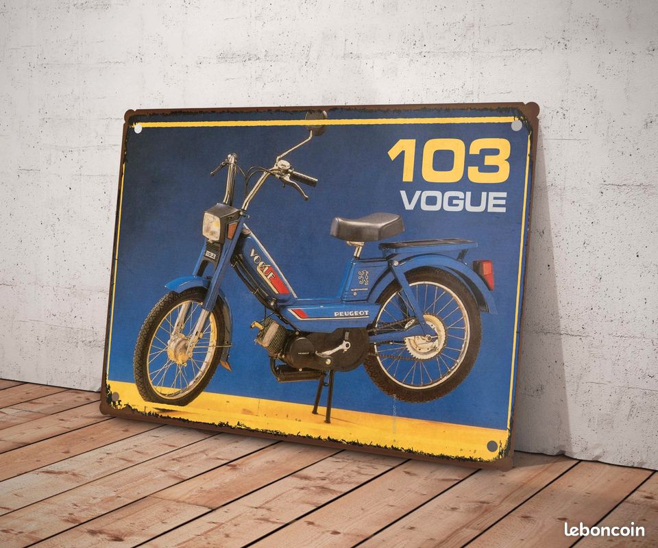 Peugeot 103 vogue plaque métal (image 2)