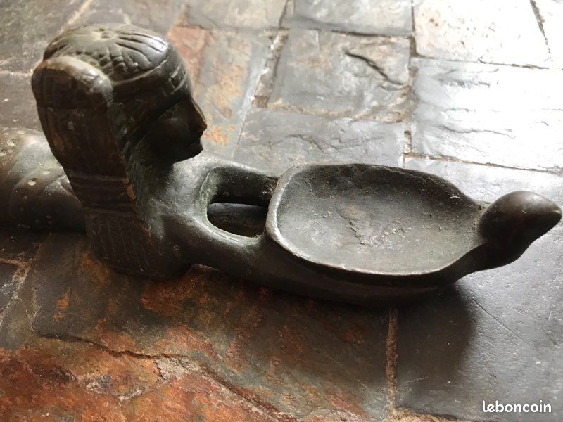 Cuillère à Fard Égypte – Bronze – Statue / Sculpture – Thème Mythologie