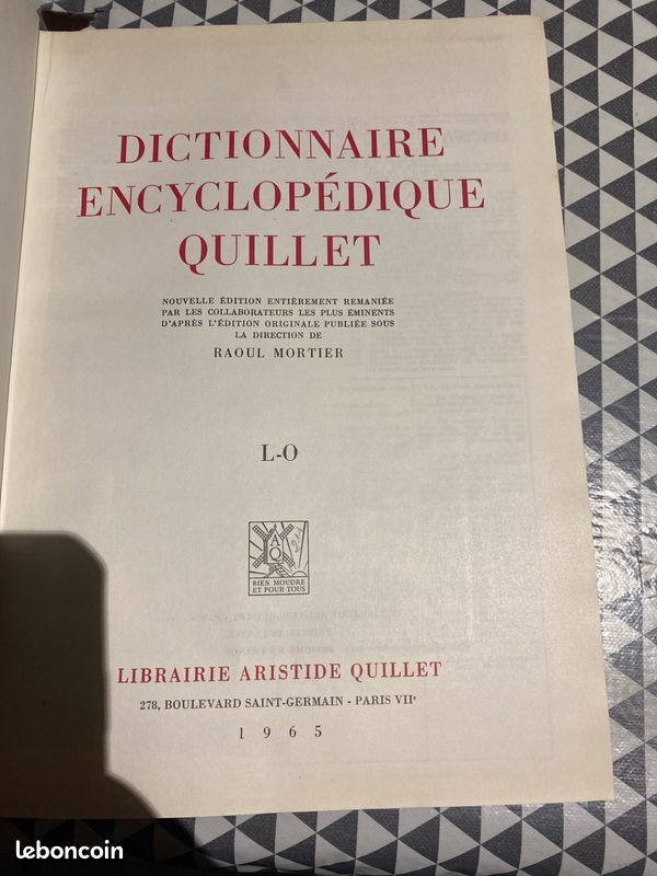 Dictionnaire encyclopédie quillet (image 3)