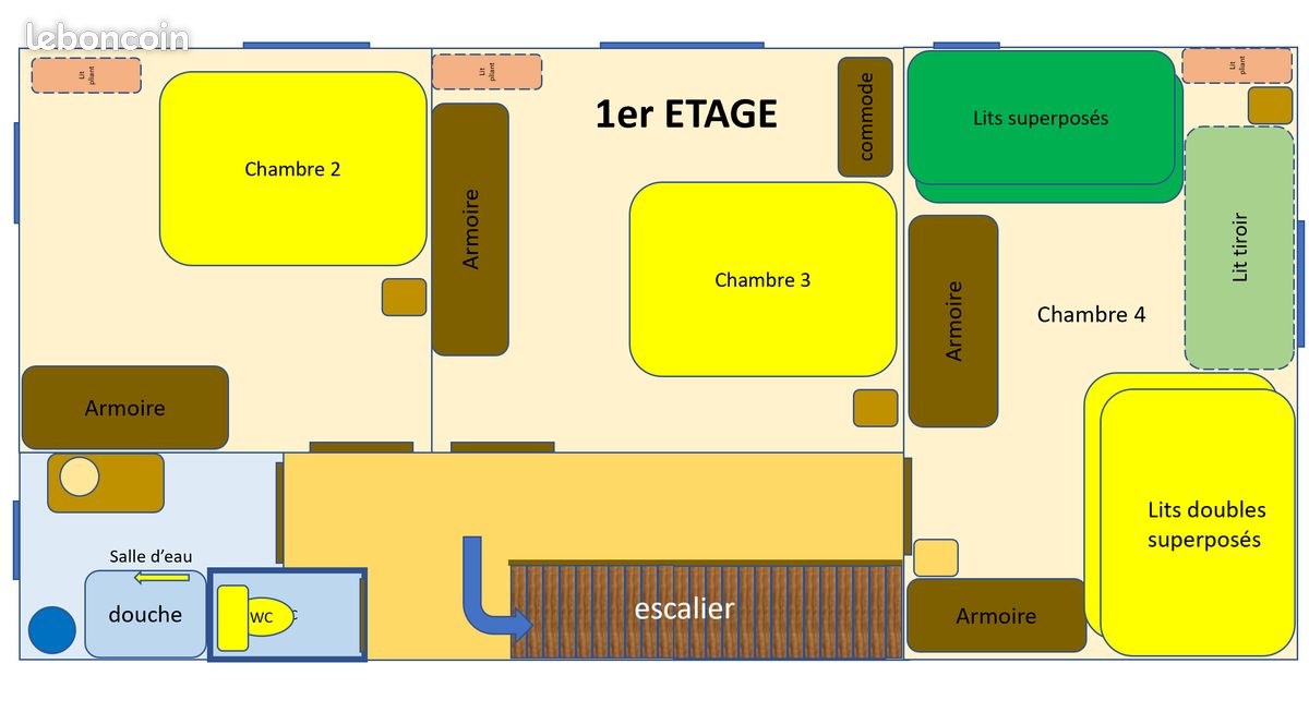 Argelès Gite Villa 4 ou 5 chambres Plage 80 mètres (jusqu'à 21 ou 25 couchages) Villa des Palmiers (image 5)