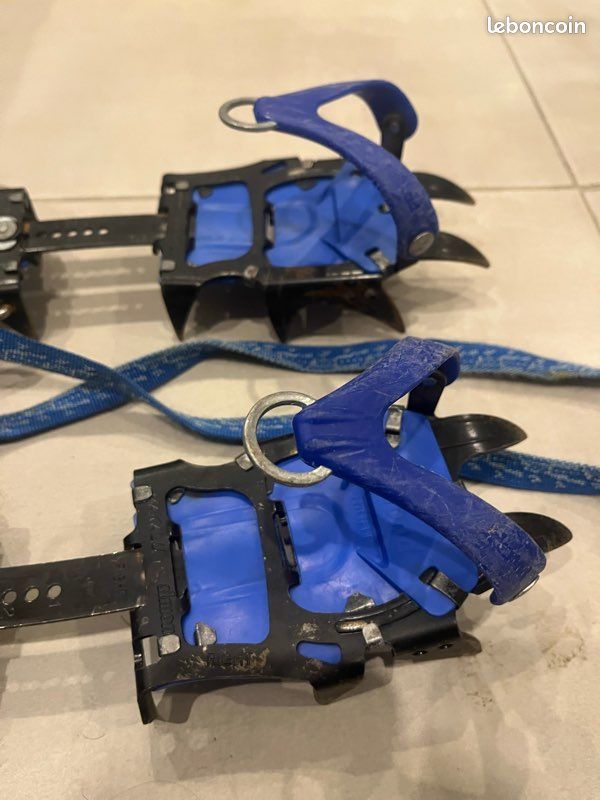 Ancienne Paire De Crampons LEGREPON François Simond Chamonix montagne déco
