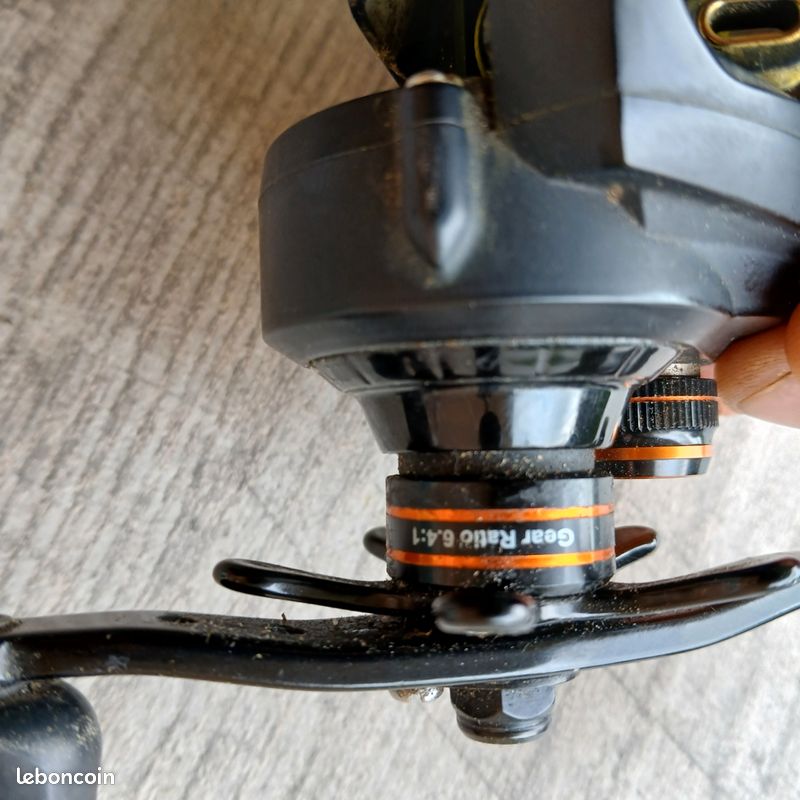 Moulinet Baitcasting Okuma Citrix 364 - Ratio 6.4:1, 7 Roulements, Pour Pêche En Eau Douce, Gaucher