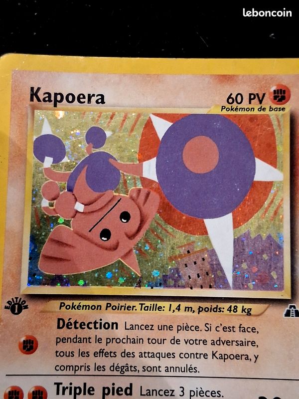 Carte Pokemon Kapoera 3/75 Edition 1 (image 3)