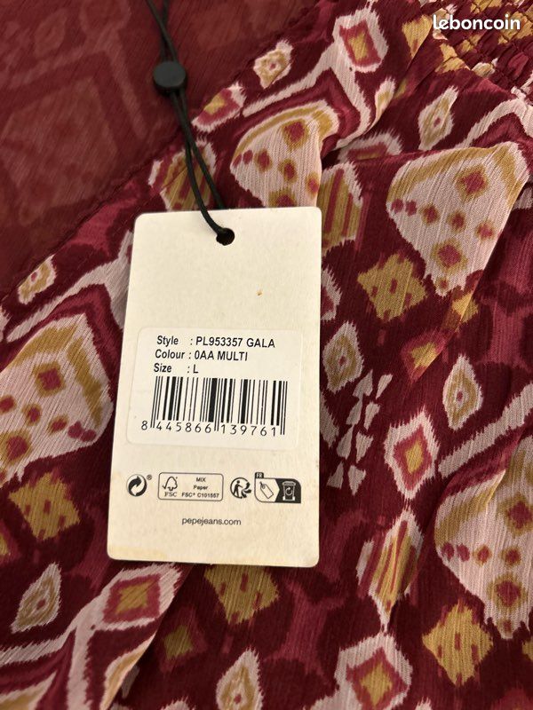 Robe Pepe jeans femme PL953357 GALA (image 5)