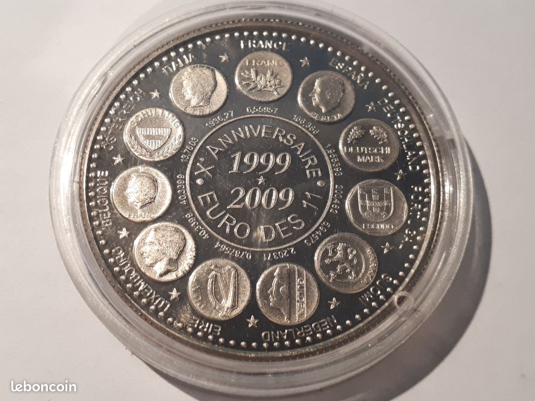Lot de 5 Médailles 40 mm thème Europe - Euro (image 8)