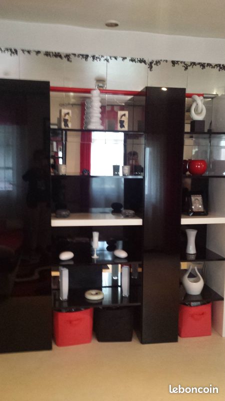 Buffet laque noir et blanc (image 1)