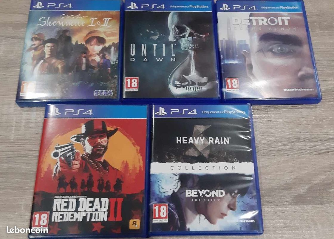Lot De Jeux Vidéo PS4 - Jeux D'action, Aventure, Combat - Bon état