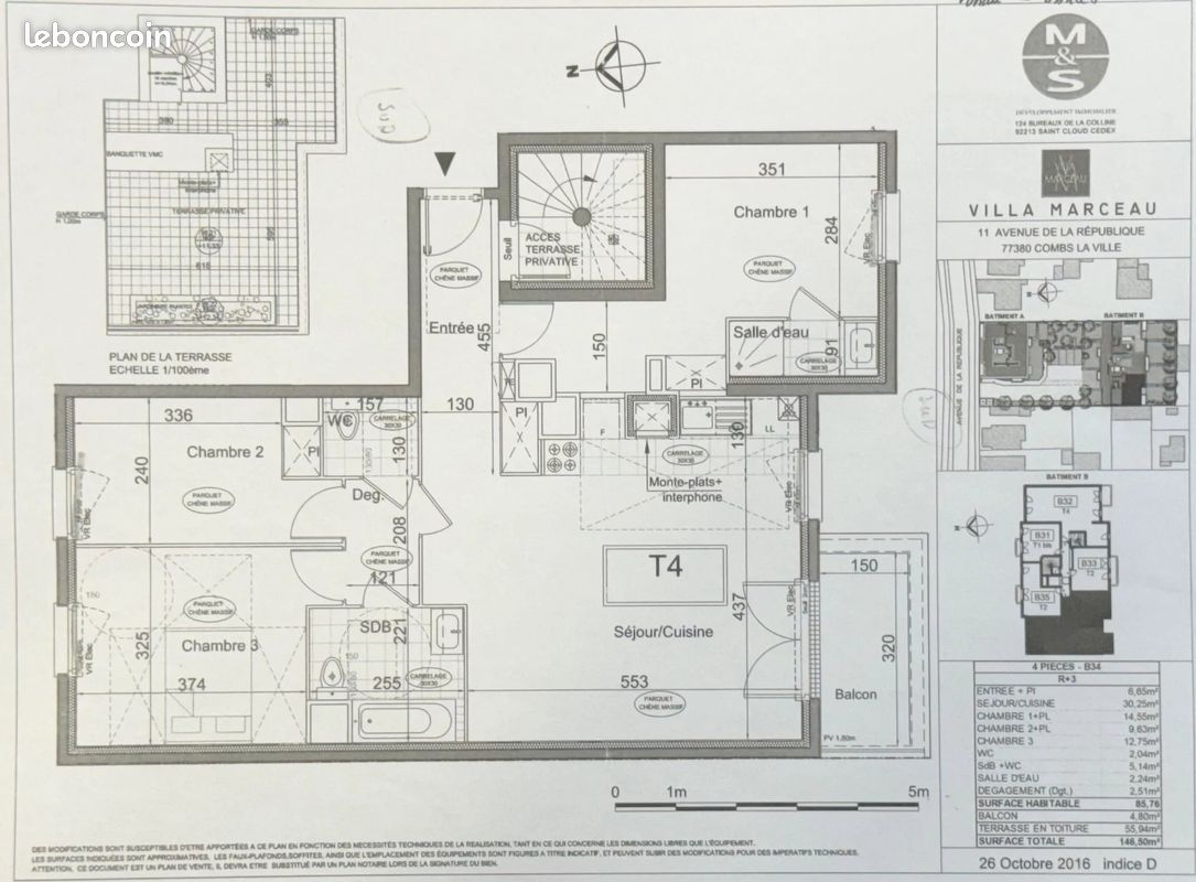 Appartement a louer combs-la-ville - 5 pièce(s) - 86 m2 - Surfyn