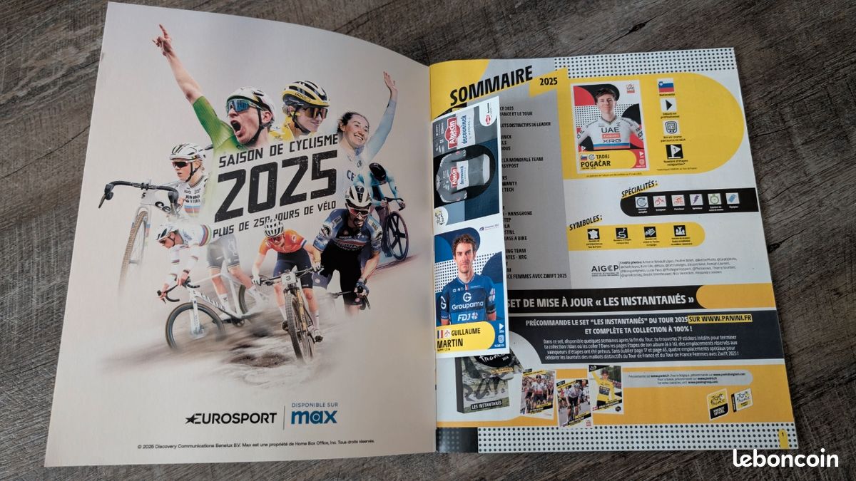 Boîte Panini Tour De France 2025 - 36 Pochettes (180 Stickers) - Collection Officielle