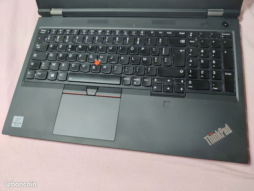 Station LENOVO Thinkpad P15 Gen1 CORE I9-10885H , 15,6" FHD, SSD 1000 GO , RAM 32GO W HELLO (image 6)