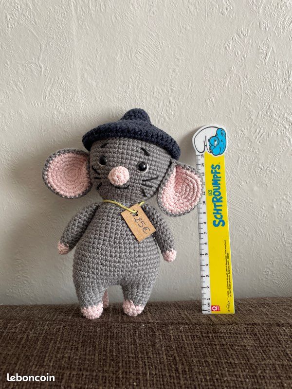 Souris béret 20cm (image 1)