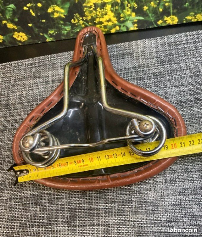 Selle Vélo Vintage Selle Royal Années 80 - Plastique Marron/orange, Rétro, Vegan