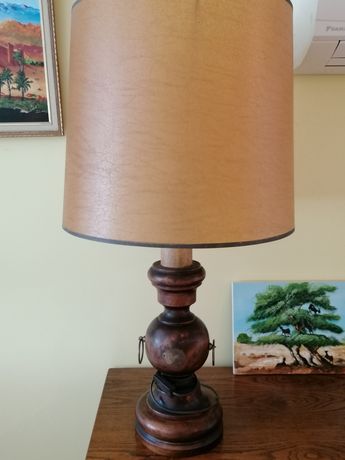 Pied de lampe bois tourné balustre