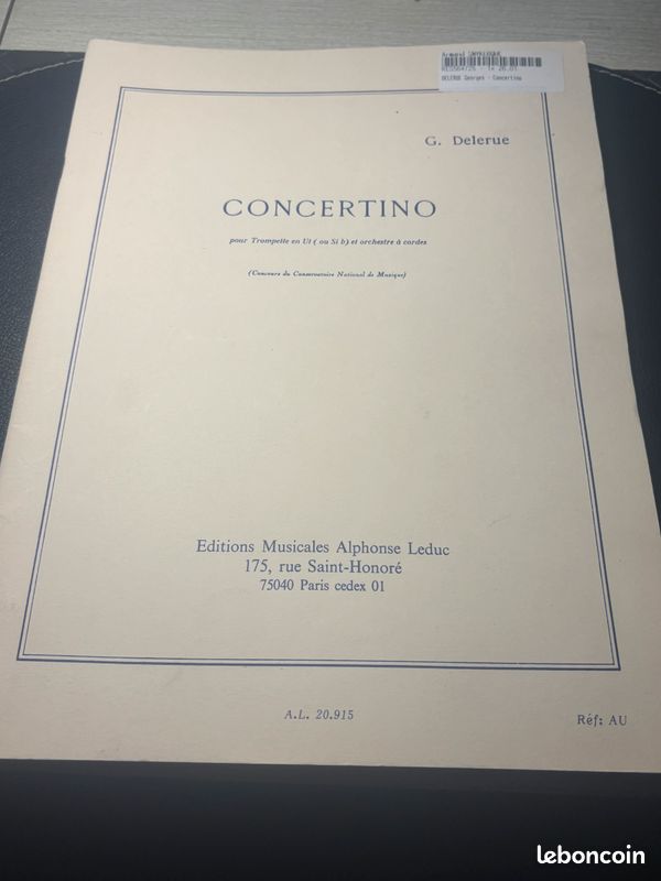 Ancienne partition note de musique vintage (image 1)