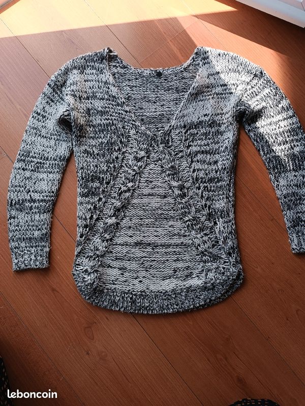 Pull Naf Naf mi saison col V (image 3)