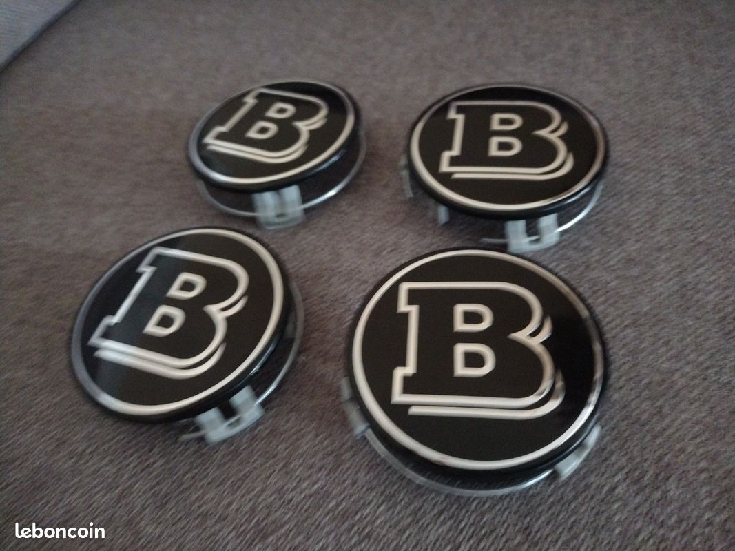 DZPFDC 4 Pièces Cache-moyeux pour Smart Brabus 58mm,Cache Moyeu