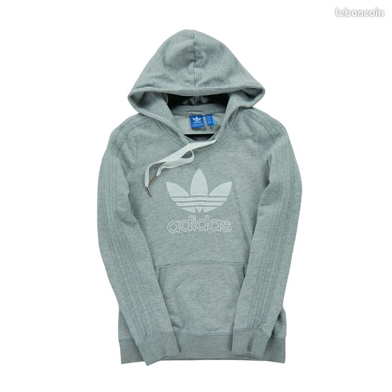 Adidas Originals Sweat à capuche Femme Taille S Gris #QWE0015