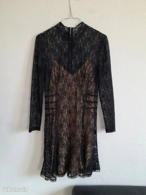 Robe Alexander Wang En Dentelle Noire Taille 2 - Neuf Sans étiquettes Excellent état