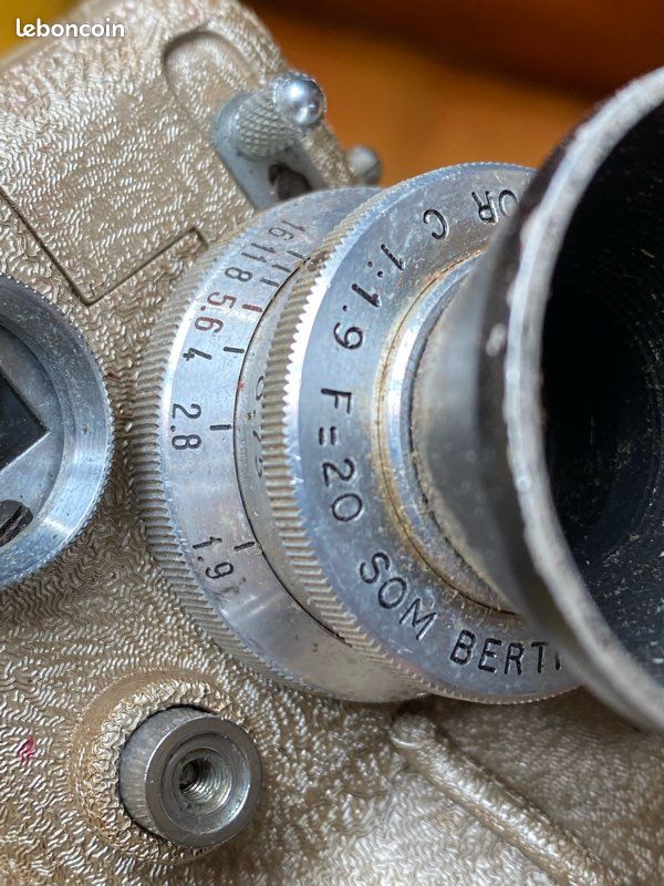 Caméra Ancienne CAMEX ERCSAM GS – 9,5 Mm – Objectif Cinor – Années 1950 – Avec Magasin