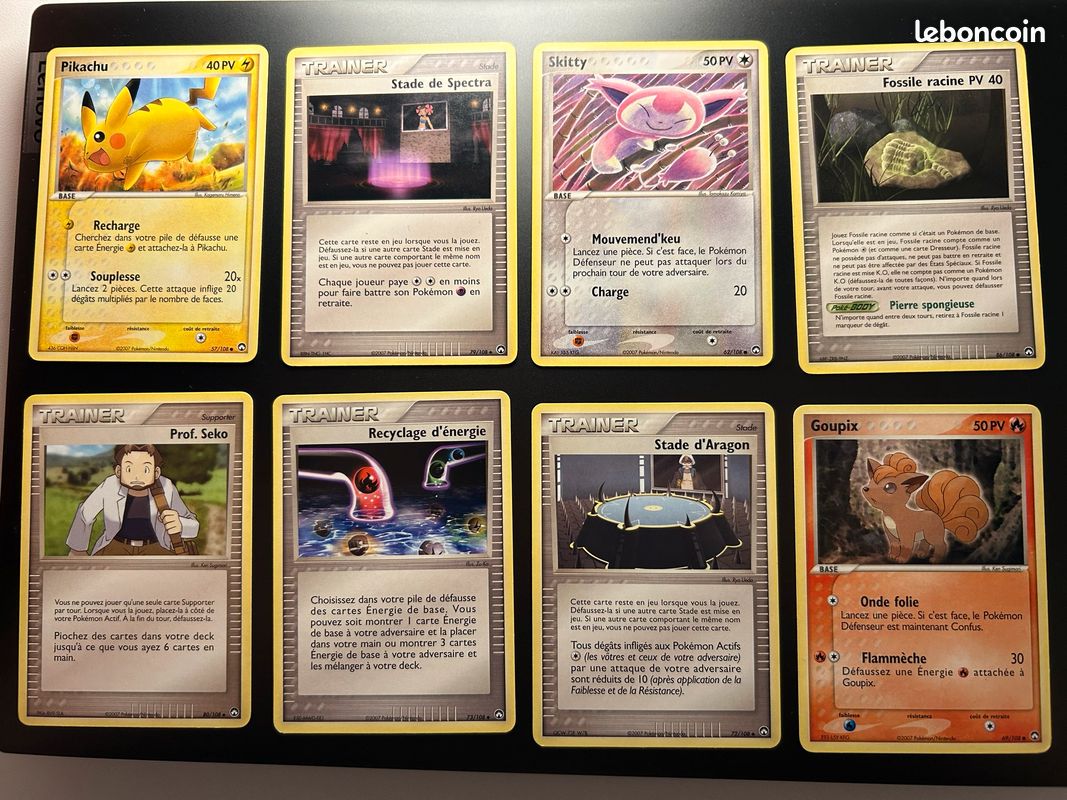 Lot de 69 cartes Pokémon du bloc ex - gardiens du pouvoir - Collection