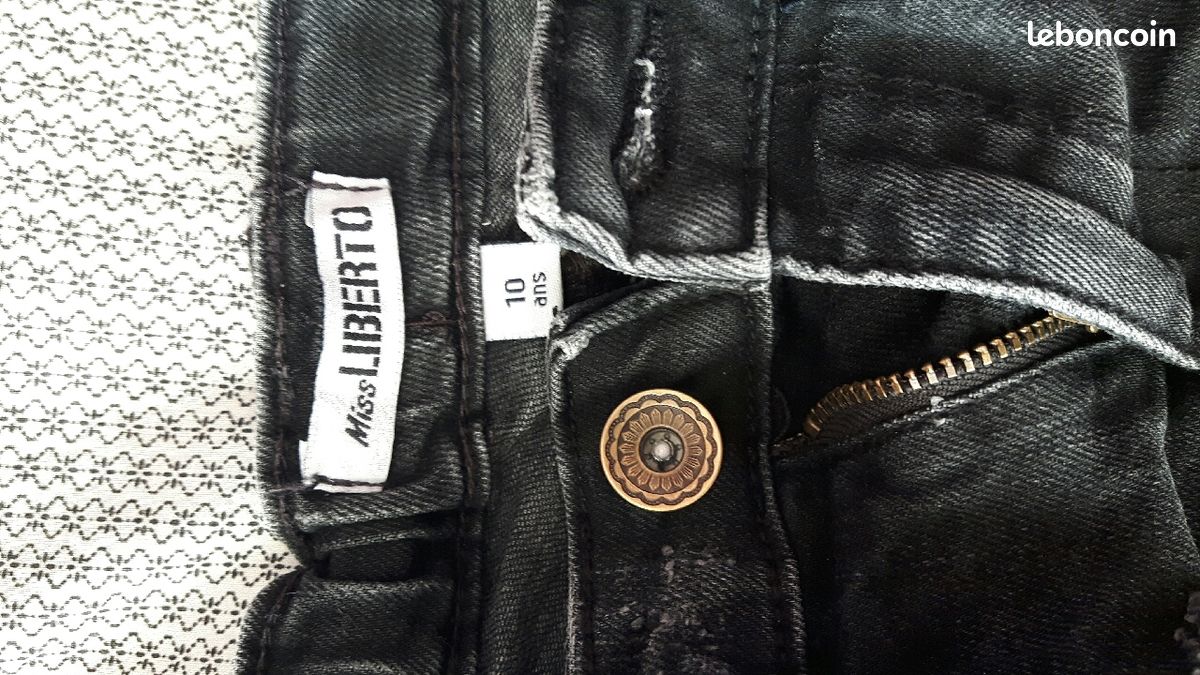Short jean noir Miss Liberto 10 ans (image 2)