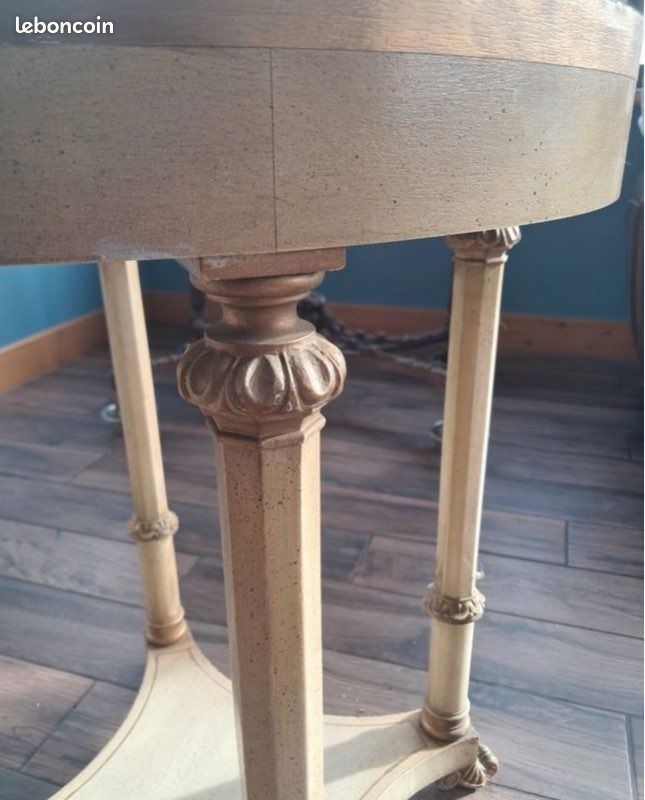 Petit guéridon en bois style Directoire (image 3)