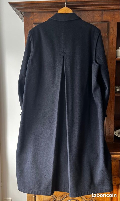 Manteau LODEN Vintage STEINBOCK Tyrolien Bleu Marine - Taille 52 à 58 - Laine Autrichienne