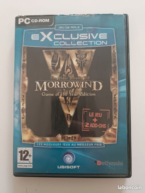 The Elder Scrolls III: Morrowind - PC CD-ROM - PAL FR - Bon état