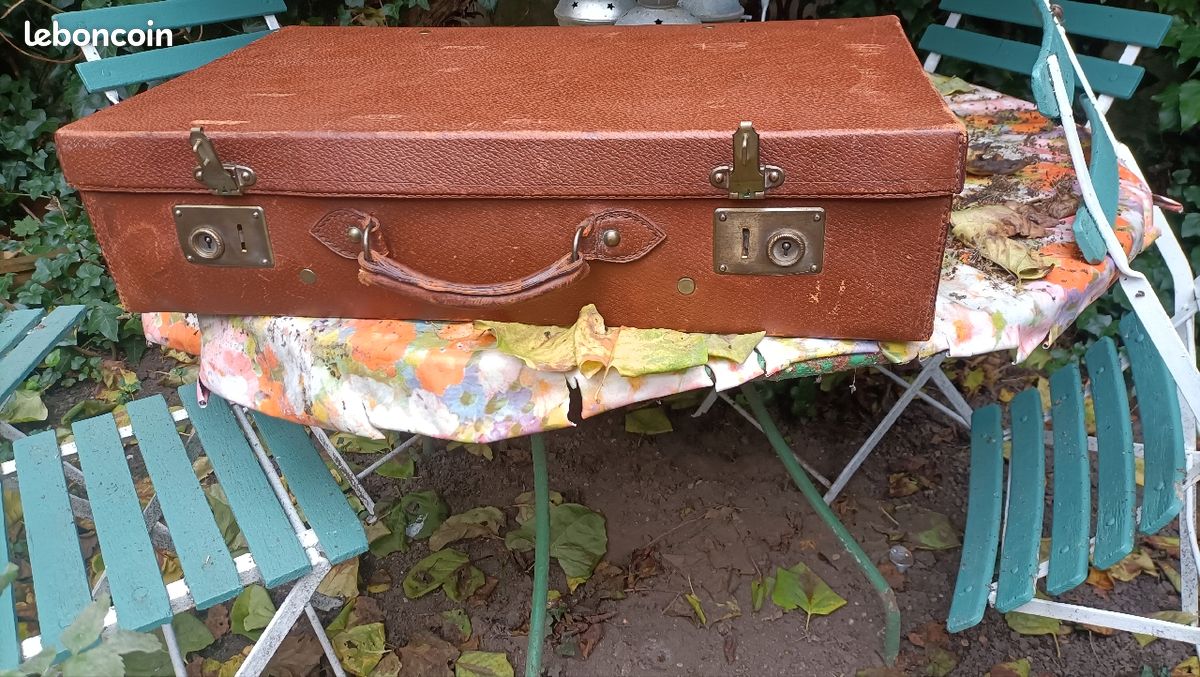 Valise vintage en cuir (image 7)