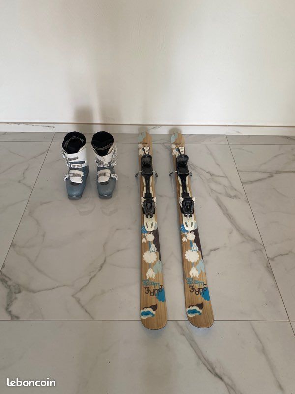 mini ski salomon femme Pack mini-skis Pure Wedze + fixations Salomon + chaussures enfant