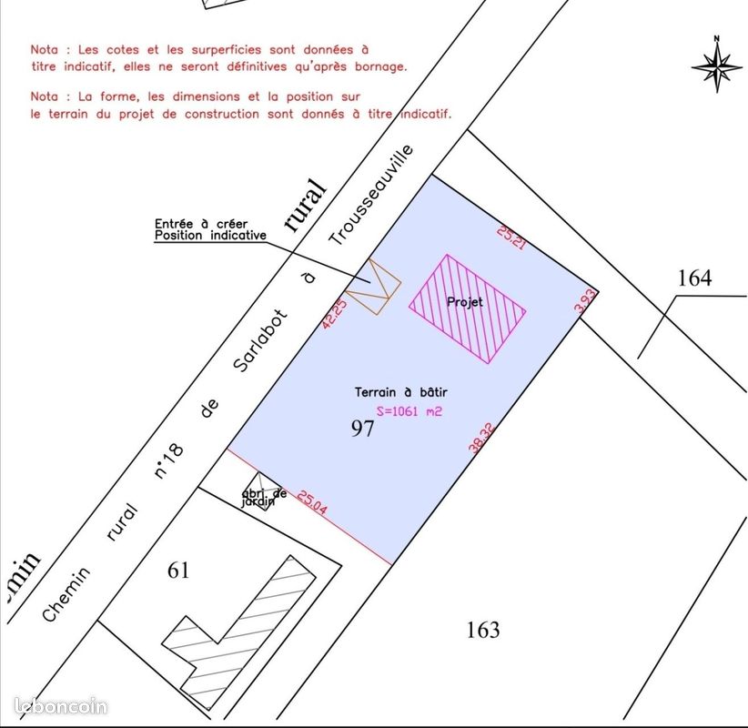 Terrain 1100 m² · à Dives-sur-Mer · 1 100 m² · 159 900 €