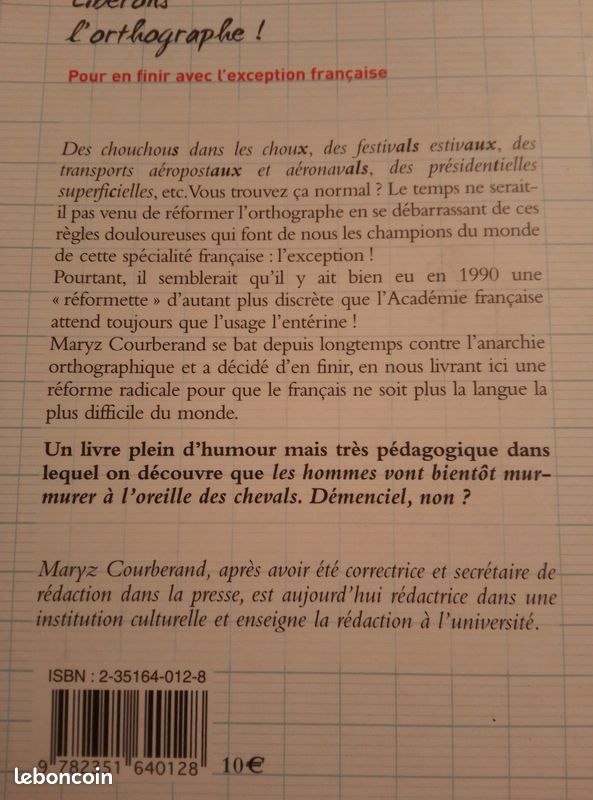 Livre sur Libérons l'orthographe (image 2)