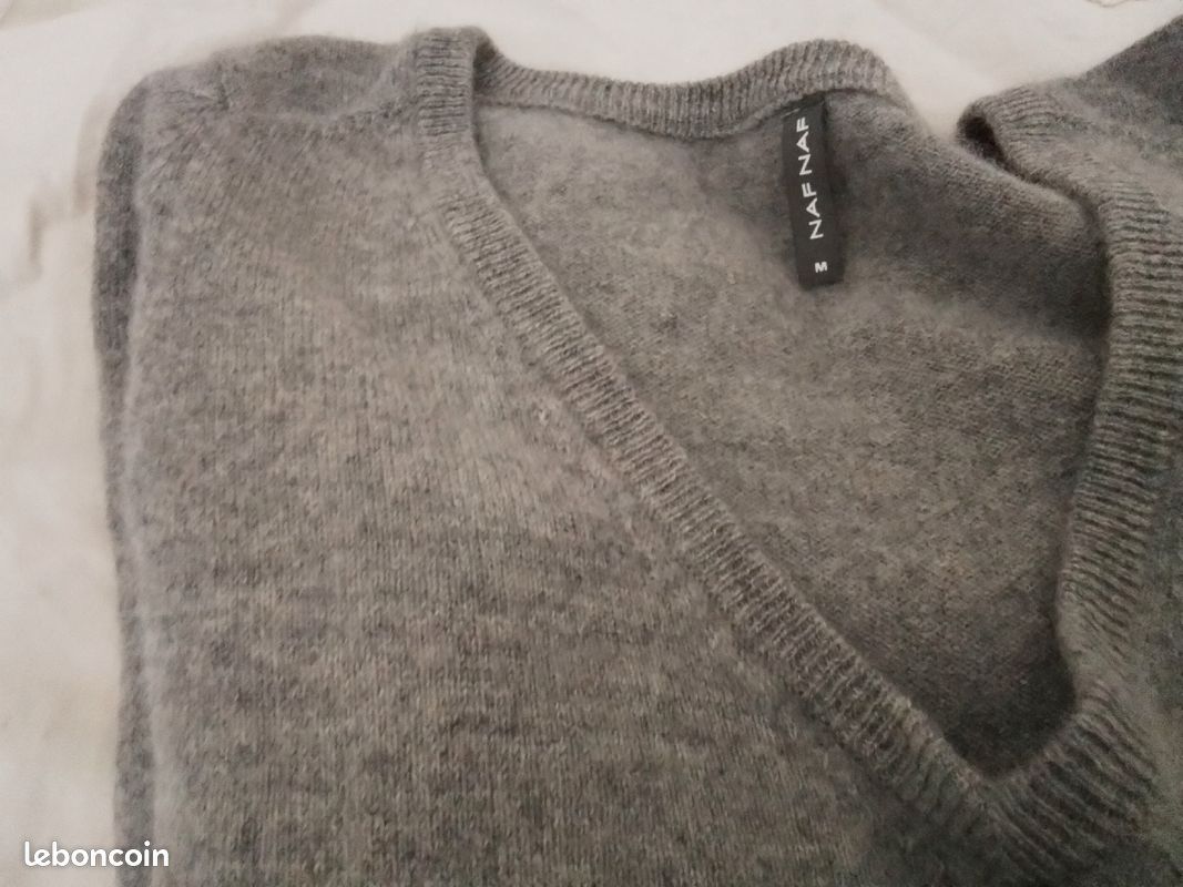 Pull Femme 100% Cachemire Kate Storm - Taille M, Gris, Col Roulé, Occasion Parfait État