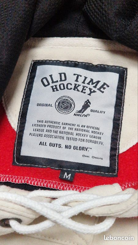 Sweat à capuche vintage années 90 Chicago Blackhawks moyen
