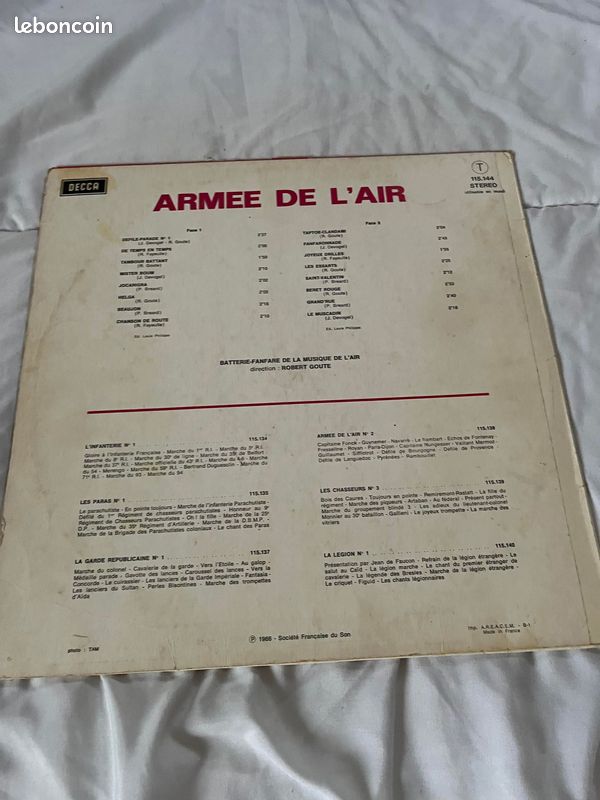 Vinyle 33 tours armee de l air (image 2)