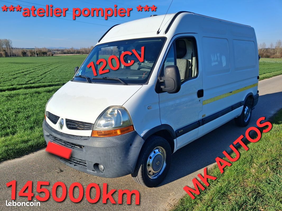 Master ATELIER 2,5 DCI 120CV 1ER MAIN POMPIERS 🚒 L2H2 MK AUTOS (image 5)