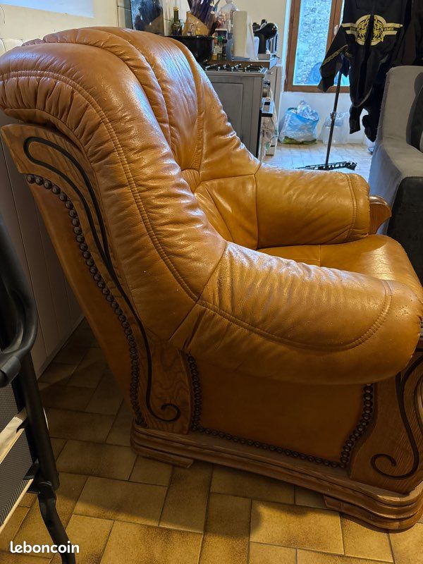 Fauteuil en cuir (image 3)