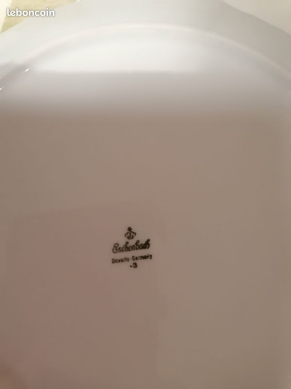 Plat de service porcelaine allemande Eschenbach (image 3)