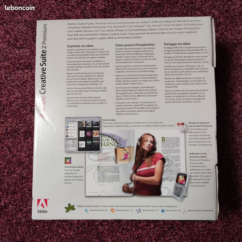 Adobe Creative Suite 3 – Logiciel Pour PC – Scellé – Version Boîte