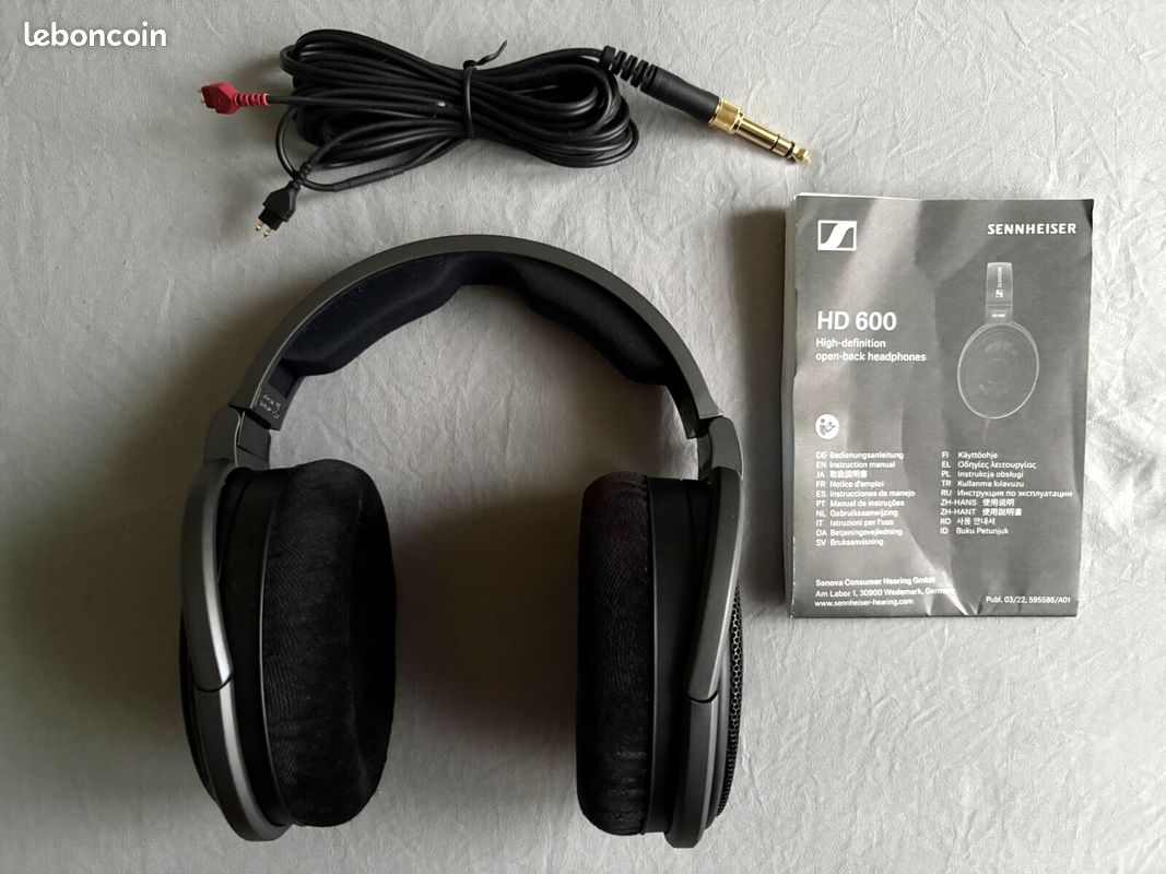 Casque Sennheiser hd600 hd 600 référence du mix, mastering