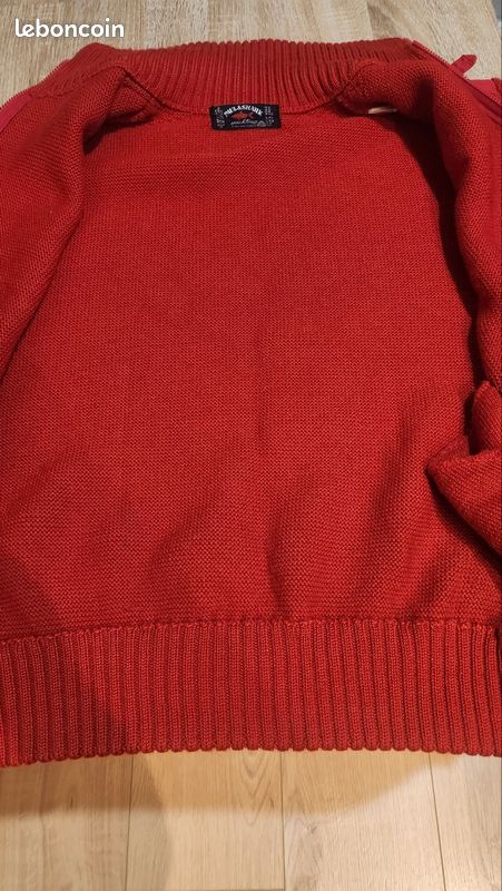 Gilet En Laine Marque Le Shark Taille M - Occasion Très Bon état - Gris