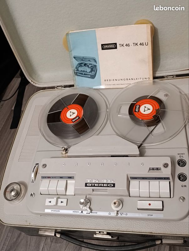 Magnétophone à Bandes Portatif Grundig TK6 - Vintage 1965